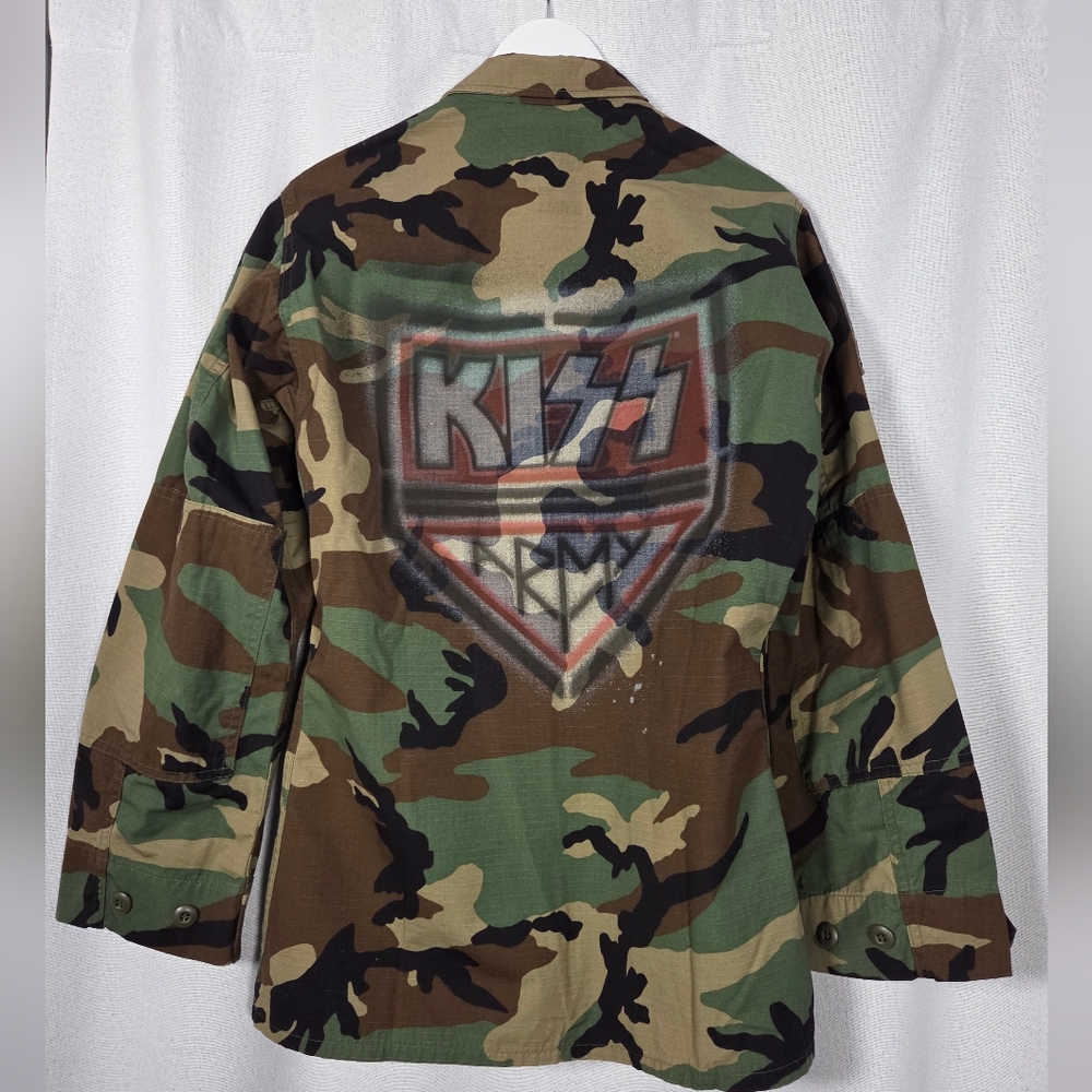 NWT RARE! Official KISS ARMY x Lost Love Camo Jacket Size Small only 200 made!